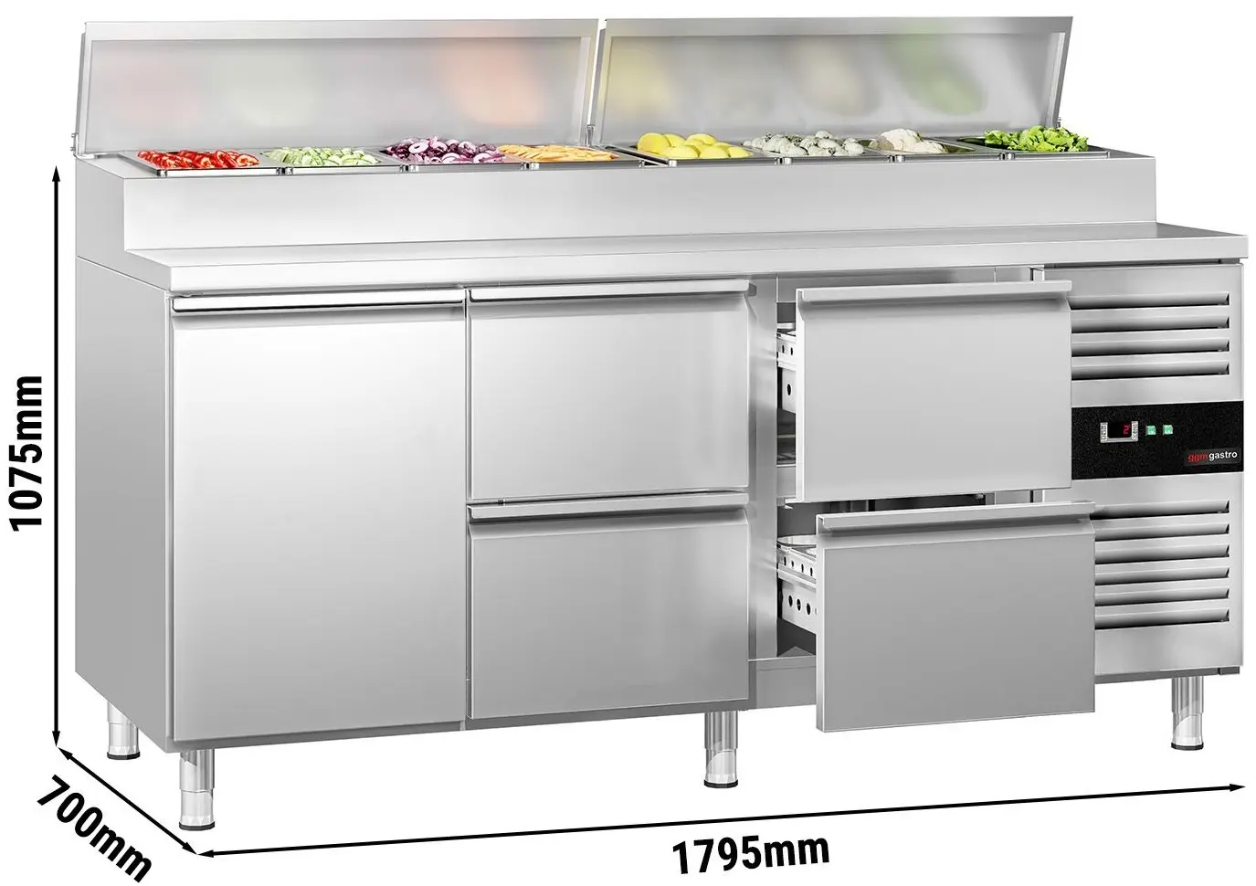 Saladeta GGM Gastro ZBG207ND#2#SBS1212 (Inox) - 12