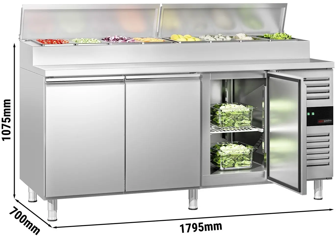 Саладетта GGM Gastro ZBG207ND (Inox) - 11