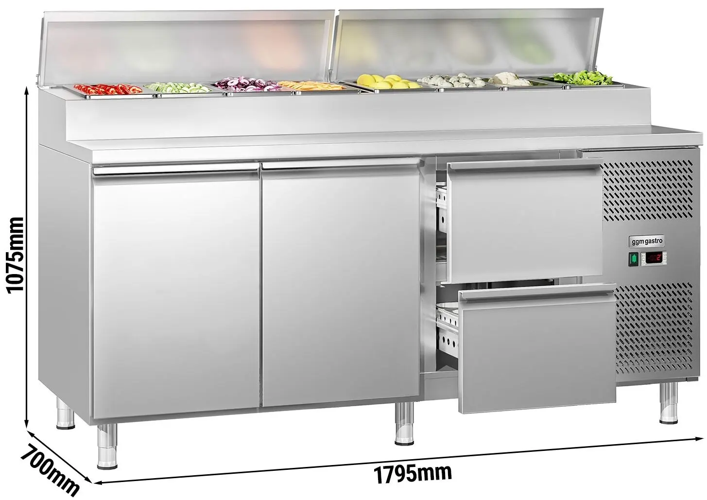 Saladeta GGM Gastro ZBG207ND#SBS1212#07 (Inox) - 11