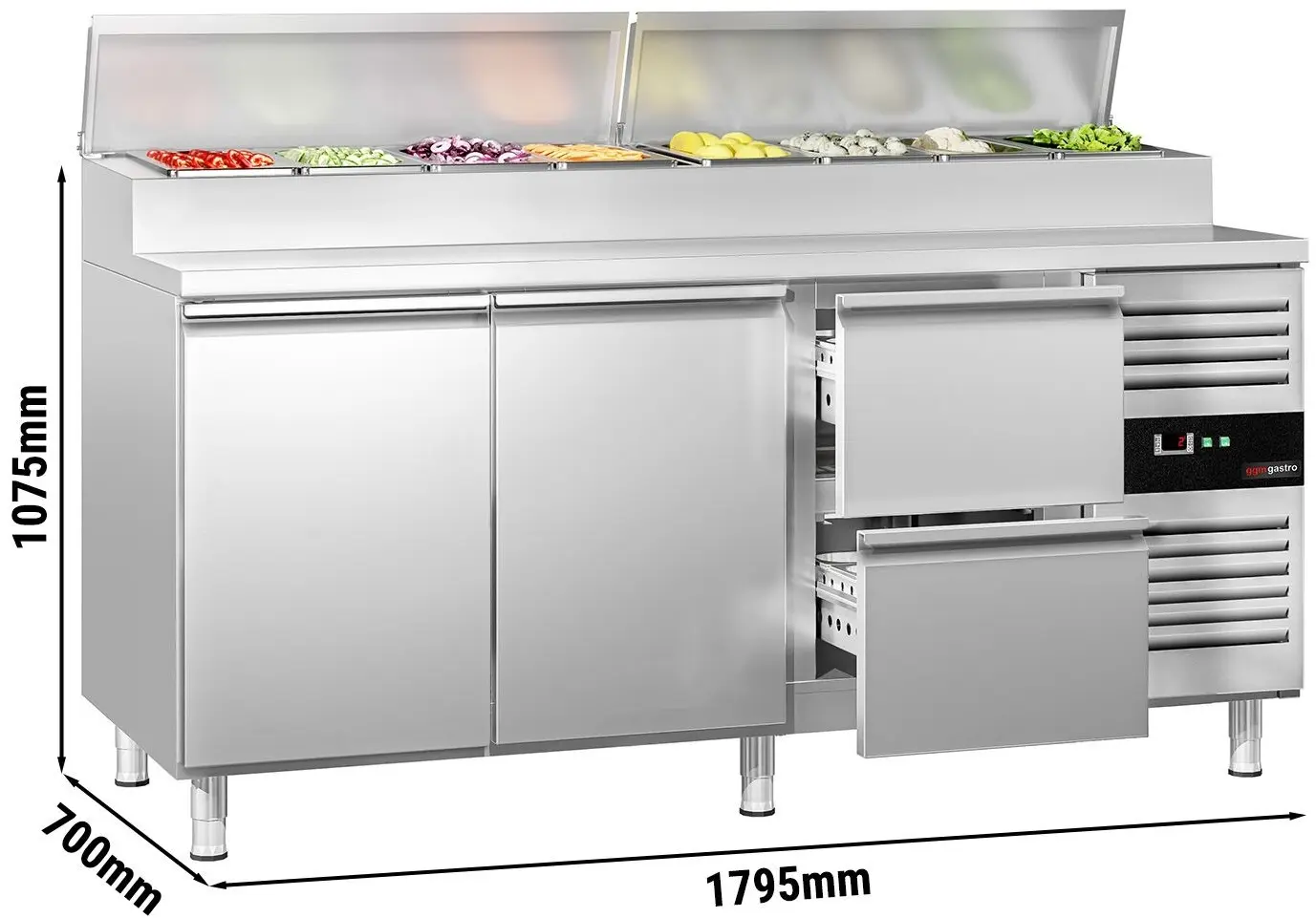 Saladeta GGM Gastro ZBG207ND#SBS1212 (Inox) - 11