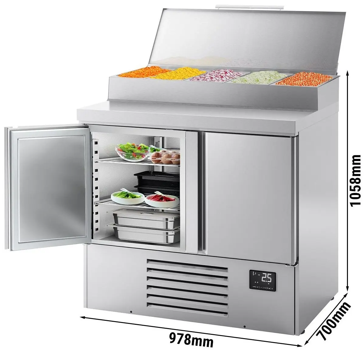 Saladeta GGM Gastro ZTI107M (Inox) - 11