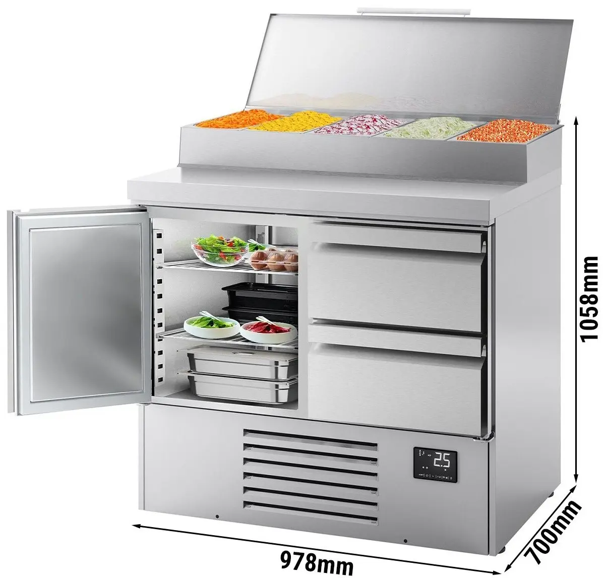 Saladeta GGM Gastro ZTI107MT1S1213 (Inox) - 11