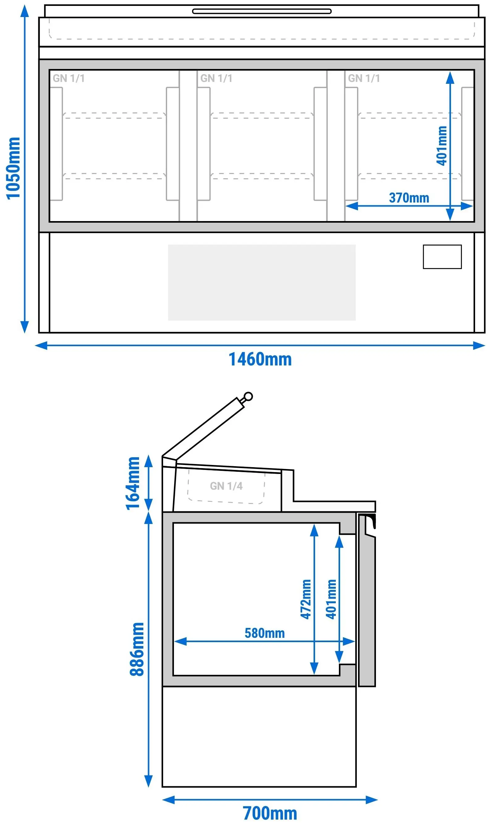 Саладетта GGM Gastro ZTI157M (Inox) - 12