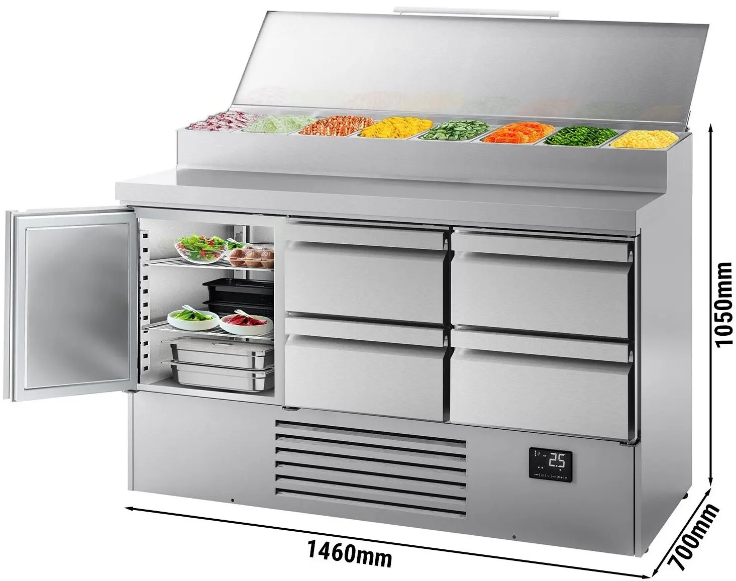 Saladeta GGM Gastro ZTI157MT1S1213 (Inox) - 11