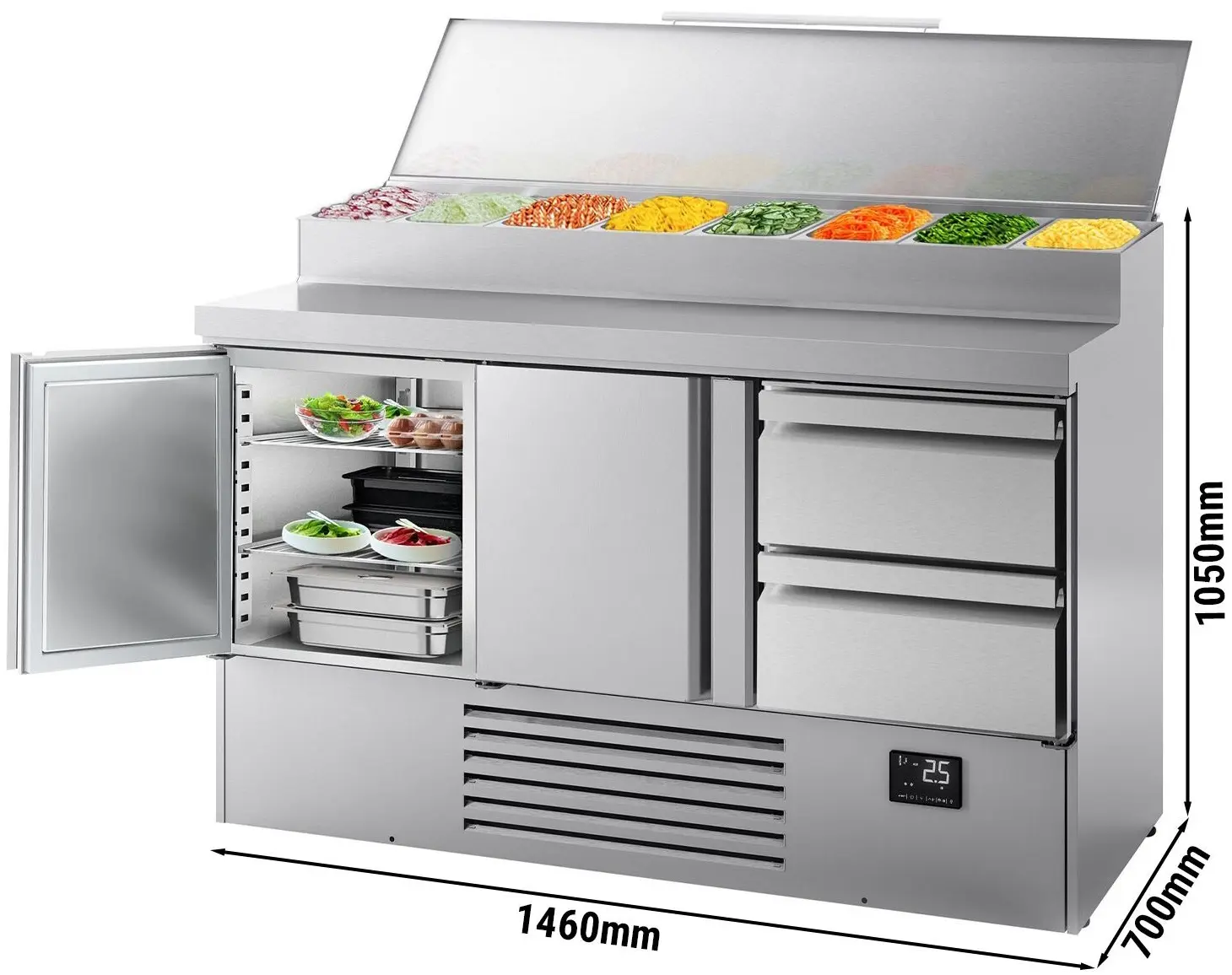 Саладетта GGM Gastro ZTI157MT2S1213 (Inox) - 11