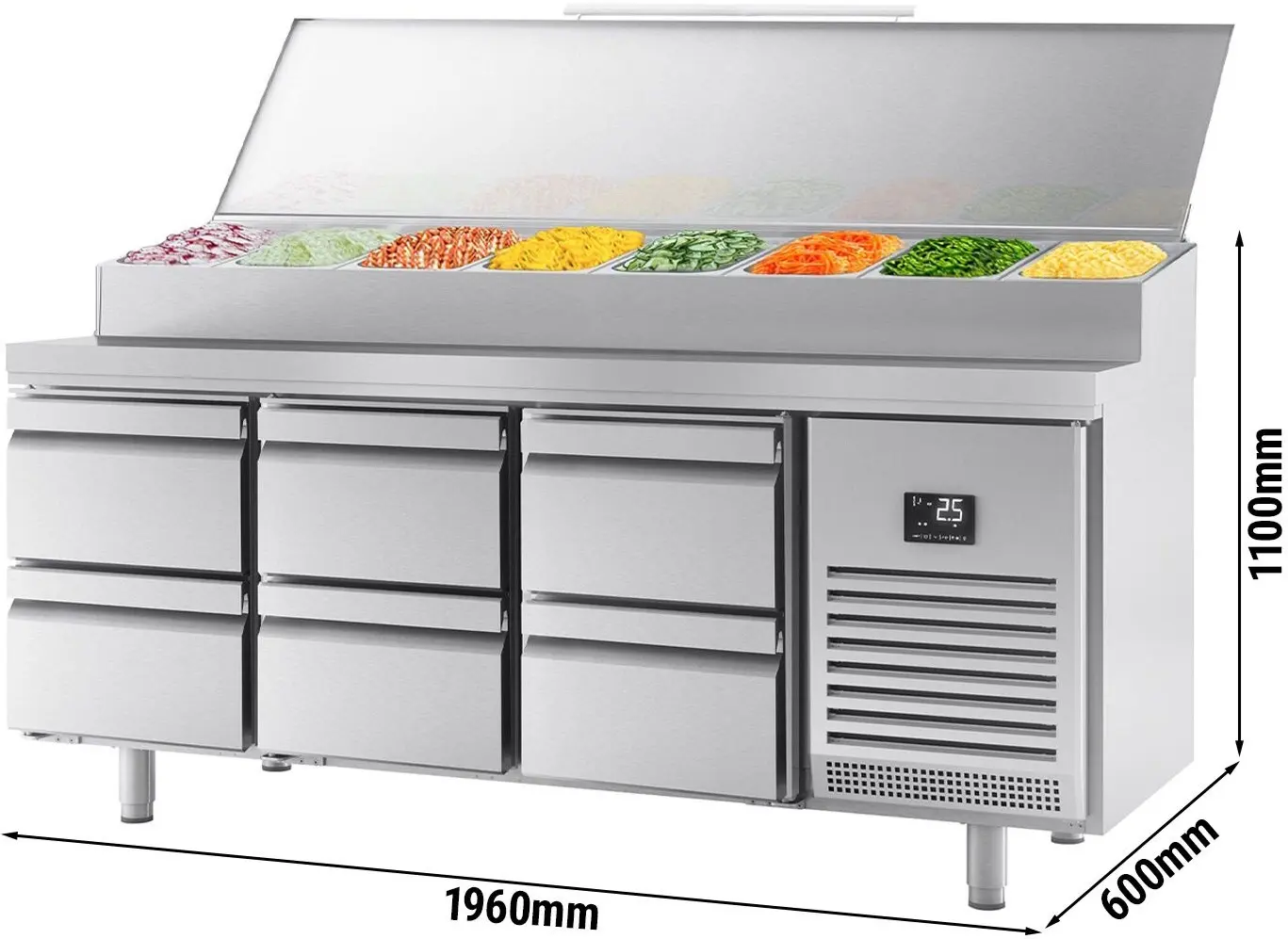 Saladeta GGM Gastro ZTI206S1212 (Inox) - 7