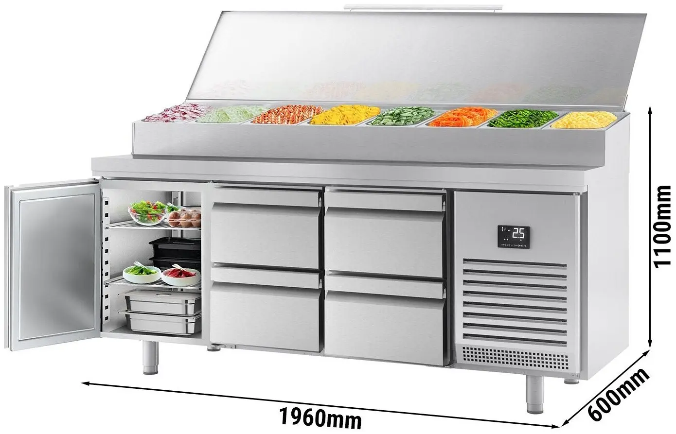 Saladeta GGM Gastro ZTI206T1S1212 (Inox) - 10