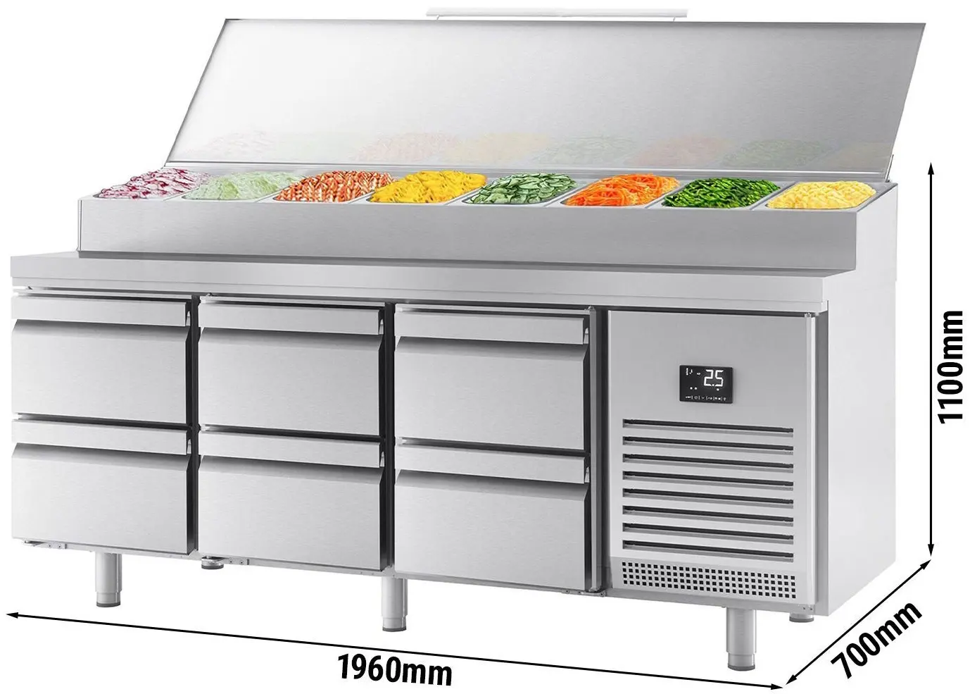 Saladeta GGM Gastro ZTI207S1212 (Inox) - 10
