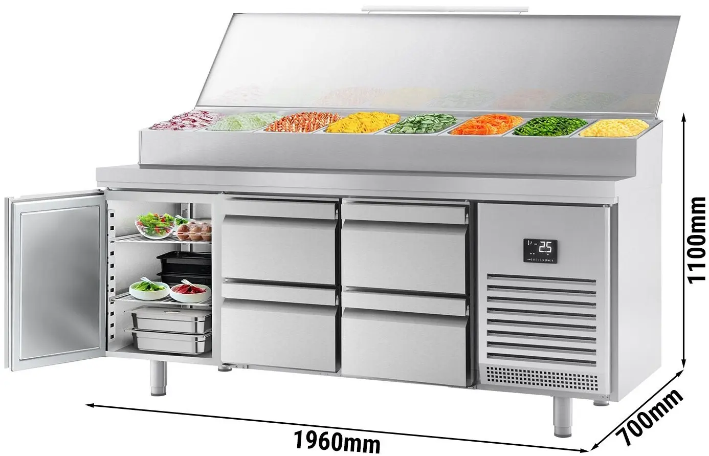 Saladeta GGM Gastro ZTI207T1S1212 (Inox) - 10