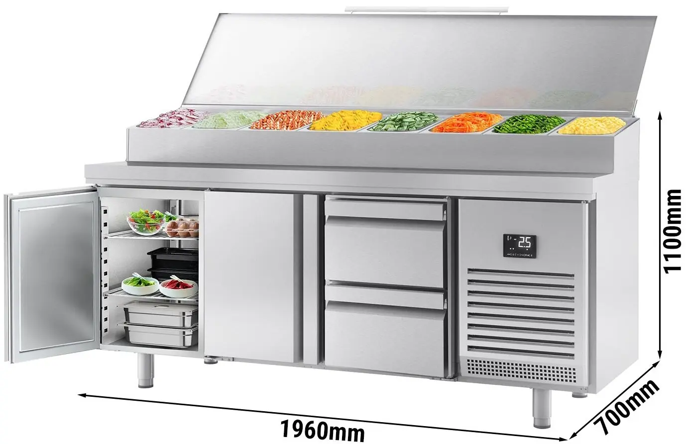 Саладетта GGM Gastro ZTI207T2S1212 (Inox) - 11