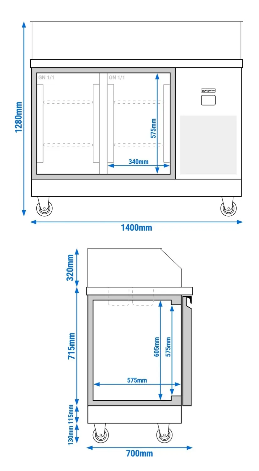 Saladeta GGM Gastro ZTSF147 (Inox) - 4