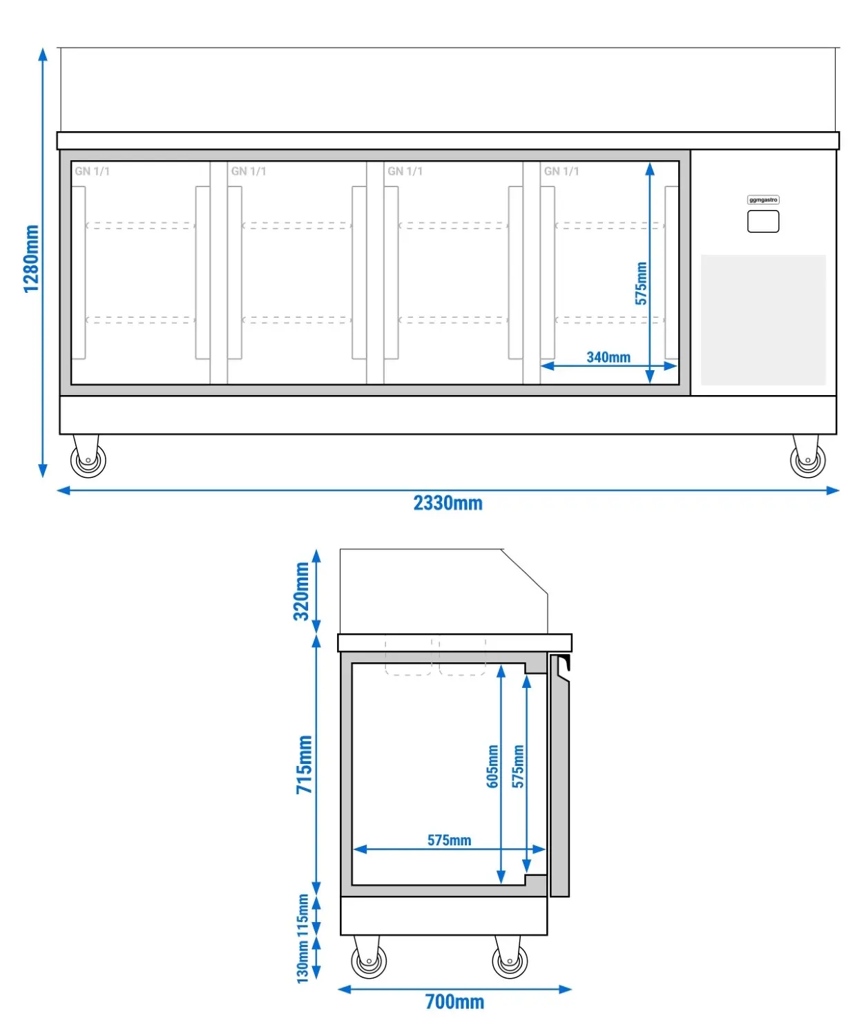 Saladeta GGM Gastro ZTSF237 (Inox) - 4