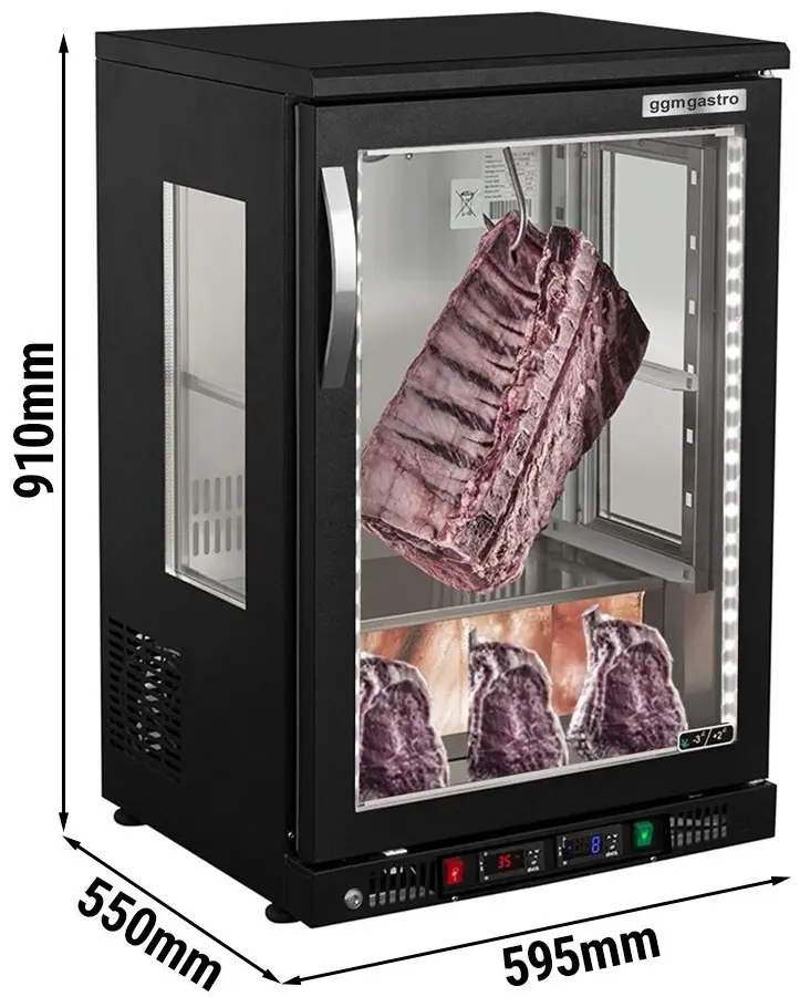 Dulap pentru maturarea carnii GGM Gastro FRSF1GT (Black) - 8