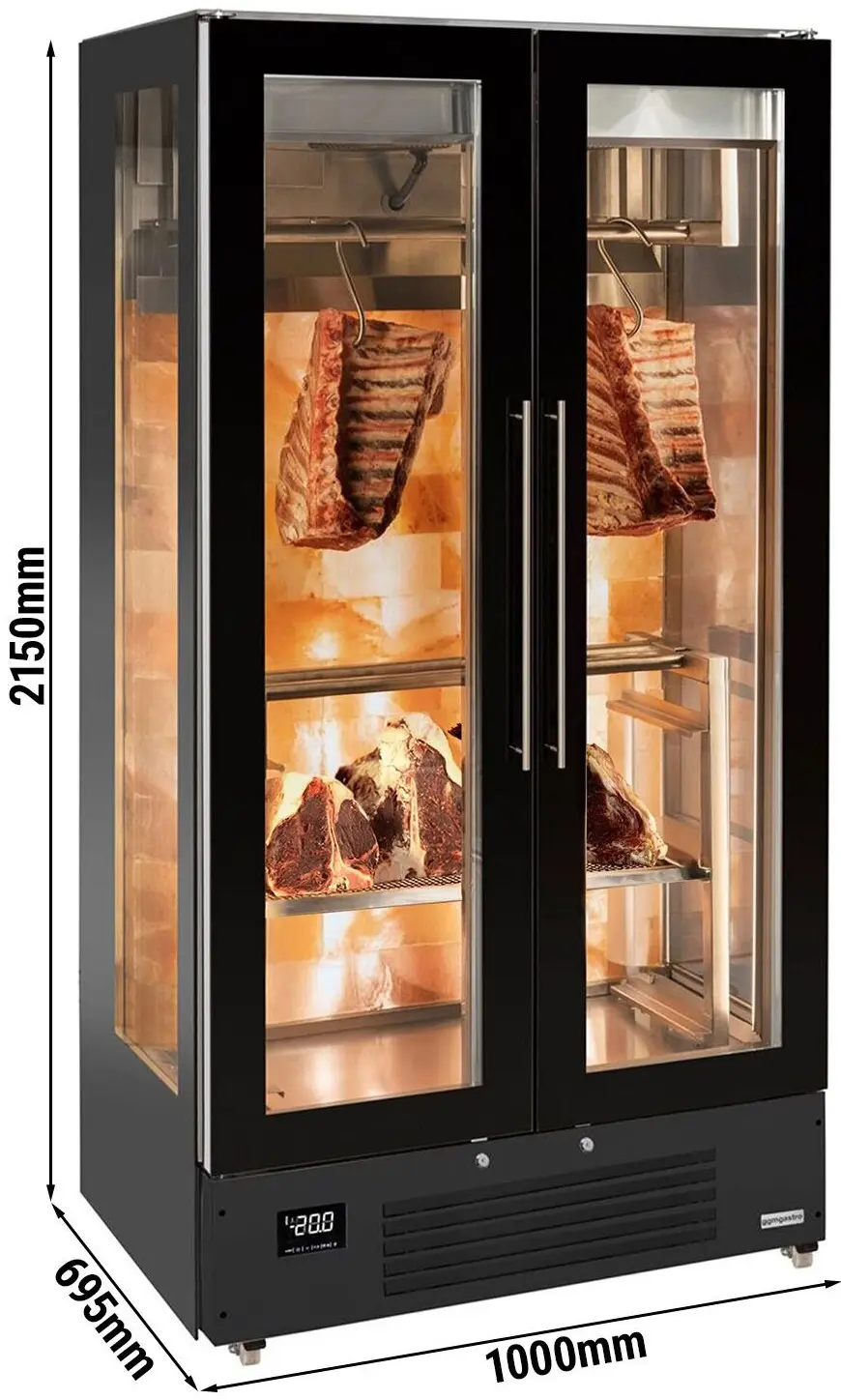 Шкаф для вызревания мяса GGM Gastro FRSF2GT13 (Black) - 6