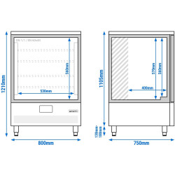 Congelator cu soc termic GGM Gastro SFF746NR (Inox) Thumb