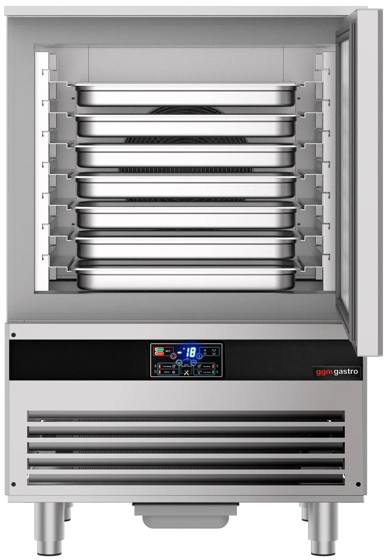Congelator cu soc termic GGM Gastro SFF746NR (Inox) - 4