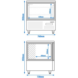 Congelator cu soc termic GGM Gastro SFHA3 (Inox) Thumb