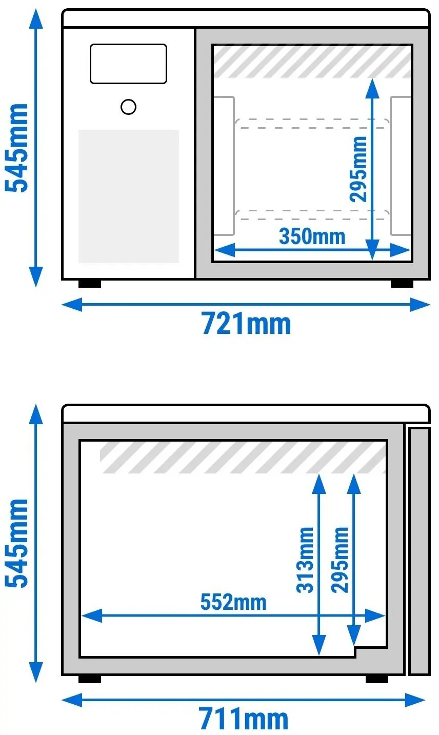 Congelator cu soc termic GGM Gastro SFI3 (Inox) - 5