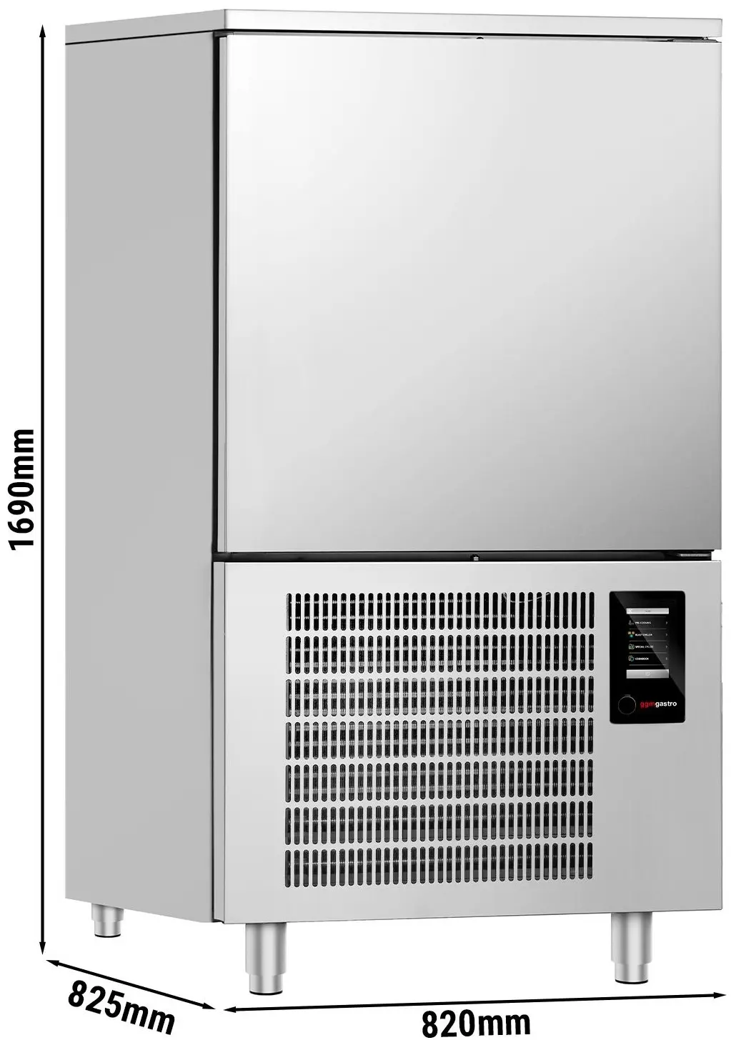 Шкаф шоковой заморозки GGM Gastro SFP10 (Inox) - 4