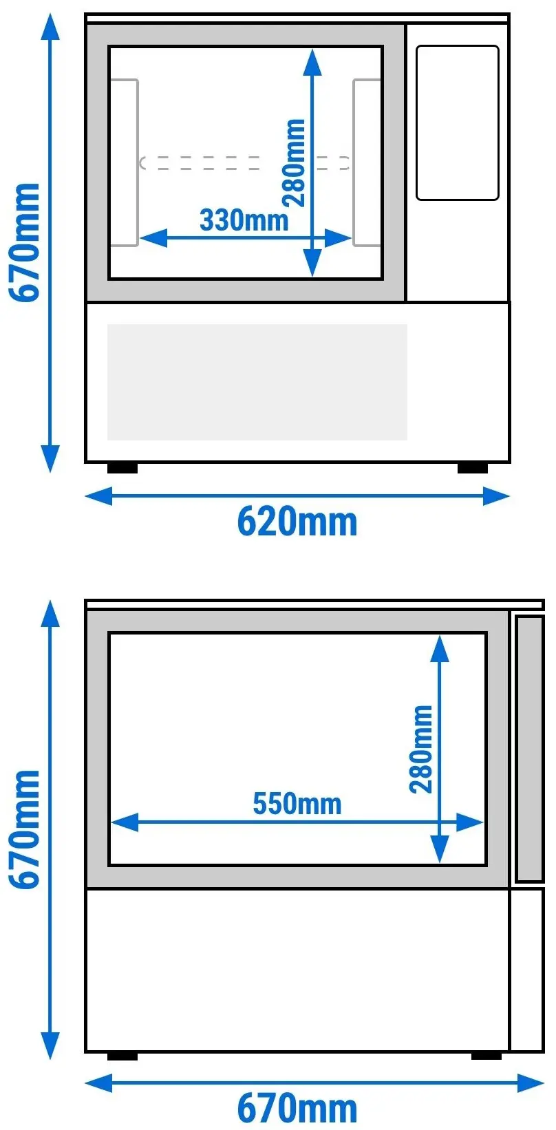 Congelator cu soc termic GGM Gastro SFP3 (Inox) - 5