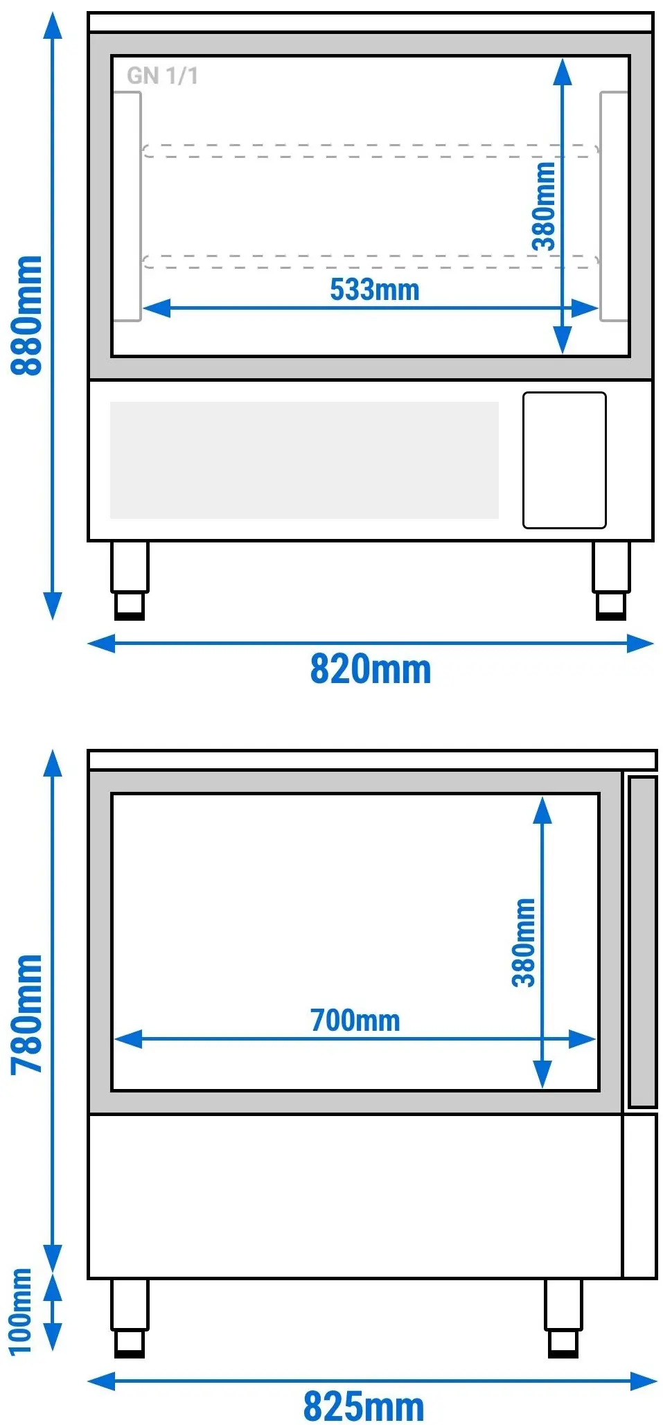 Congelator cu soc termic GGM Gastro SFP5 (Inox) - 5