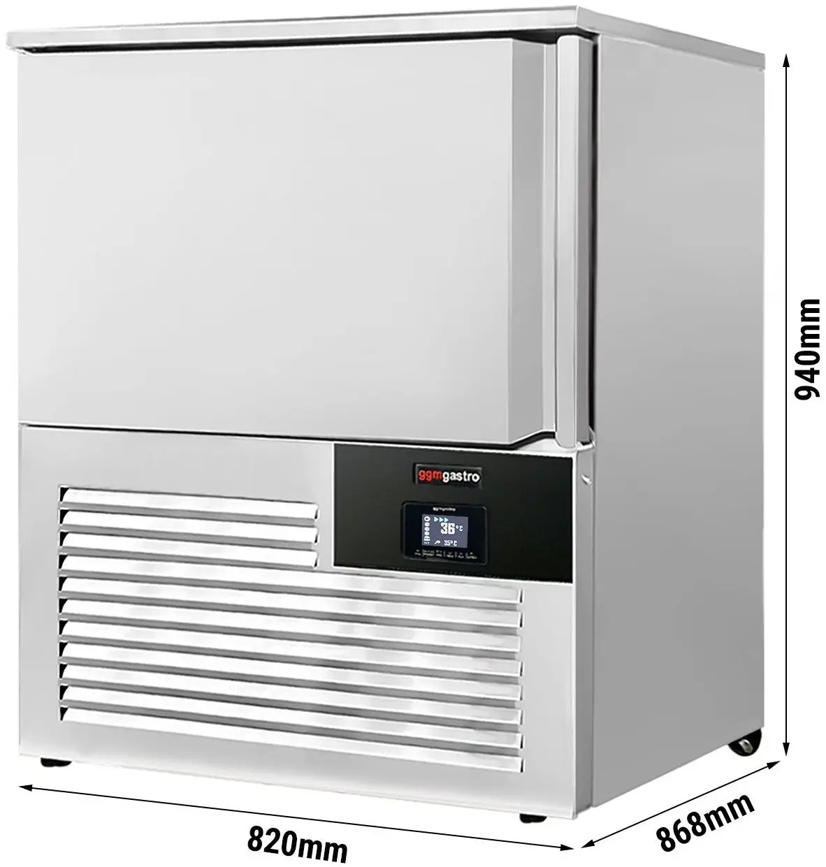Шкаф шоковой заморозки GGM Gastro SFS120 (Inox) - 6