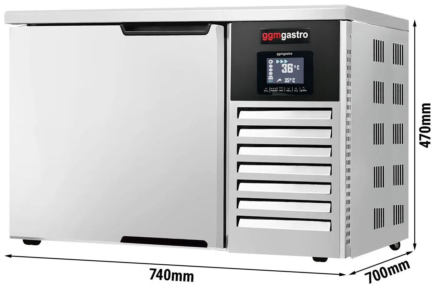 Шкаф шоковой заморозки GGM Gastro SFS40 (Inox) - 5