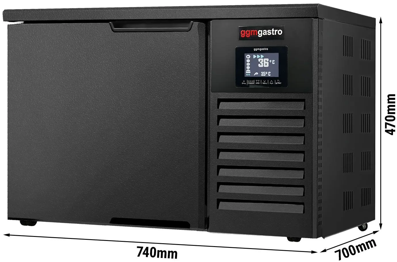 Congelator cu soc termic GGM Gastro SFS40B (Black) - 5