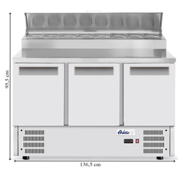 Холодильный стол Hendi Arktic 236239 (Inox) Thumb