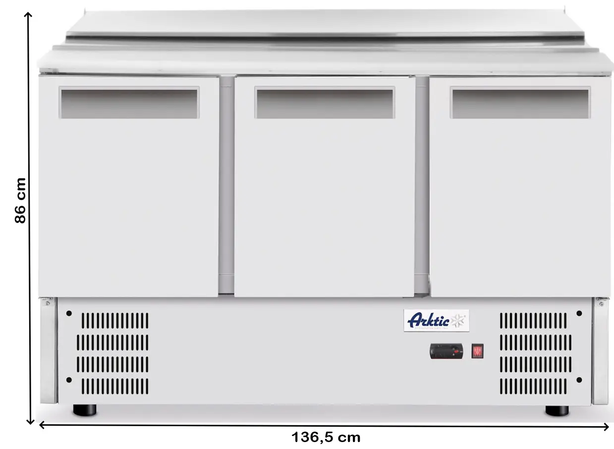 Masa rece pentru salata Hendi Arktic 236178 (Inox)