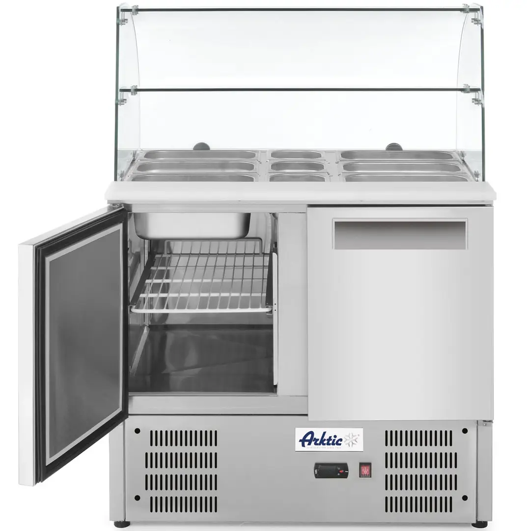 Masa rece pentru salata Hendi Arktic 236185 (Inox)