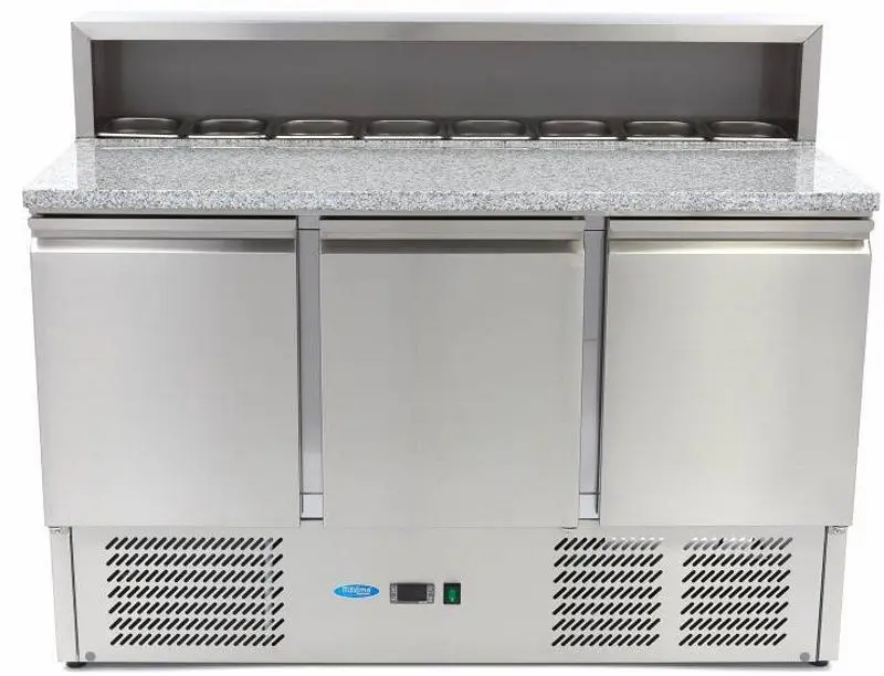 Masa refrigerata pentru pizza Maxima 3 9400205 (Inox)