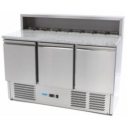 Холодильный стол для пиццы Maxima 3 9400205 (Inox)