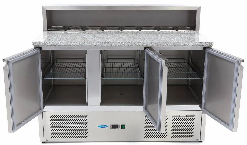 Masa refrigerata pentru pizza Maxima 3 9400205 (Inox)