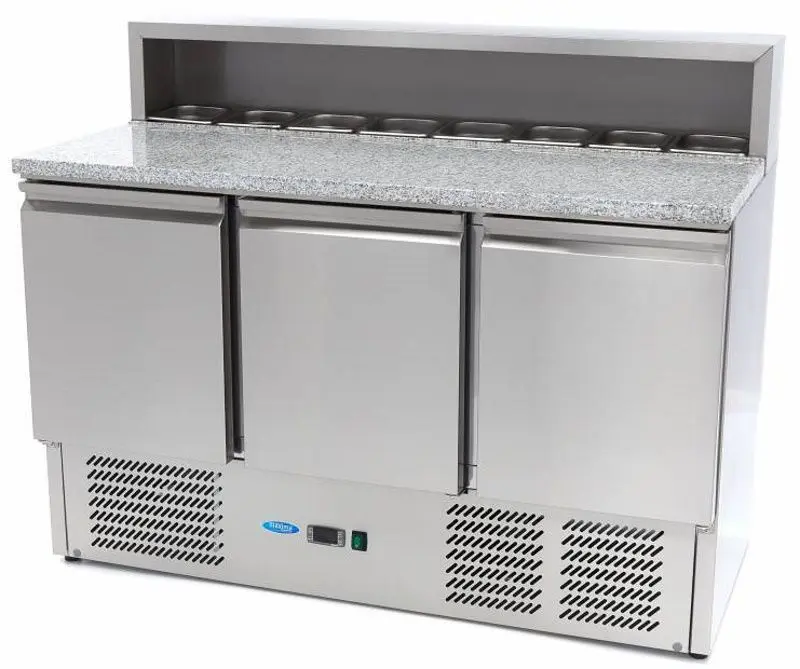 Masa refrigerata pentru pizza Maxima 3 9400205 (Inox)
