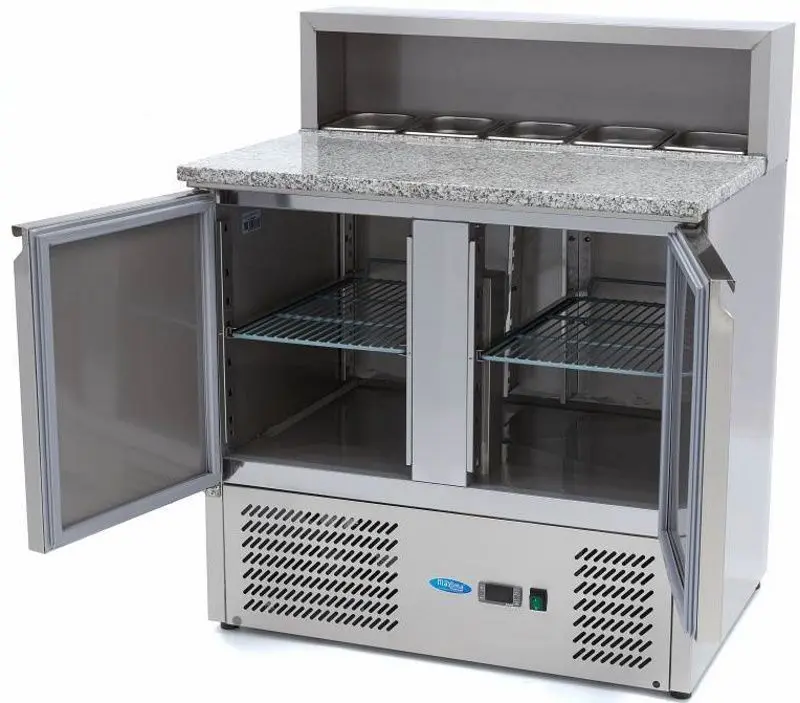 Masa refrigerata pentru pizza Maxima 9400200 (Inox)