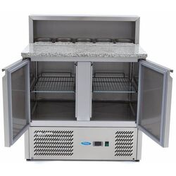 Masa refrigerata pentru pizza Maxima 9400200 (Inox) Thumb