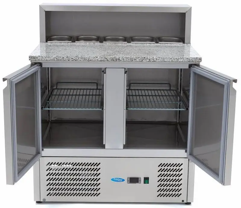 Masa refrigerata pentru pizza Maxima 9400200 (Inox)