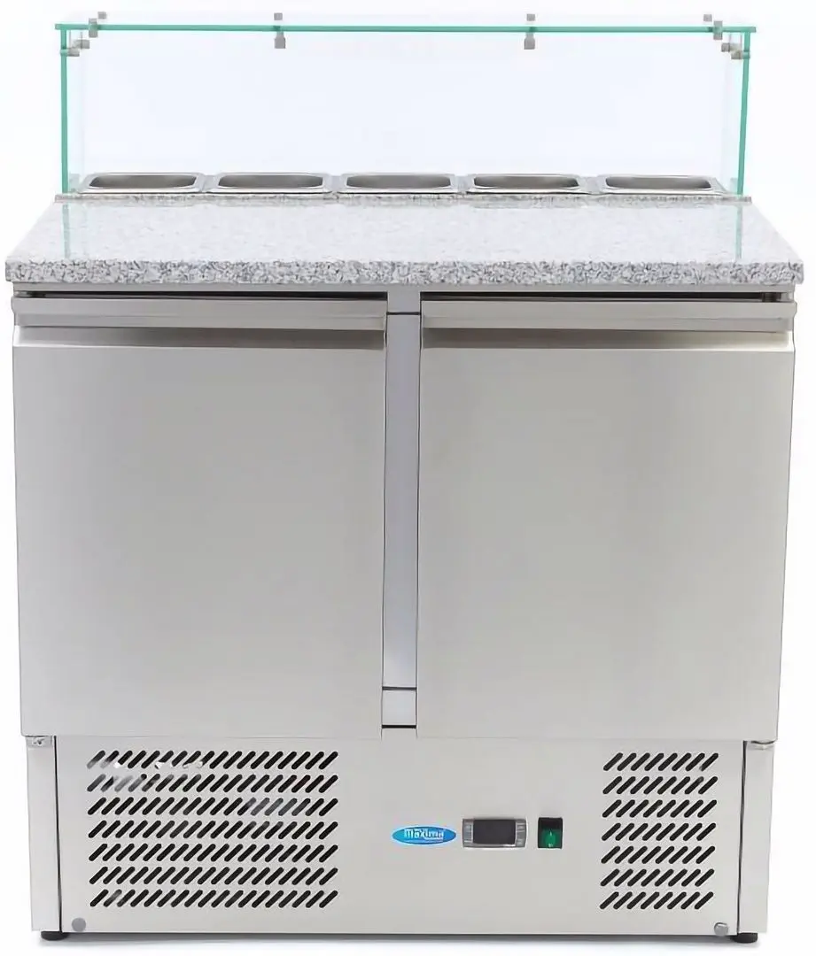 Masa-congelator pentru pizza Maxima 9400207 (Inox)