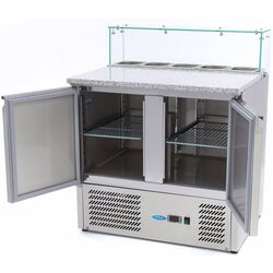 Masa-congelator pentru pizza Maxima 9400207 (Inox) Thumb