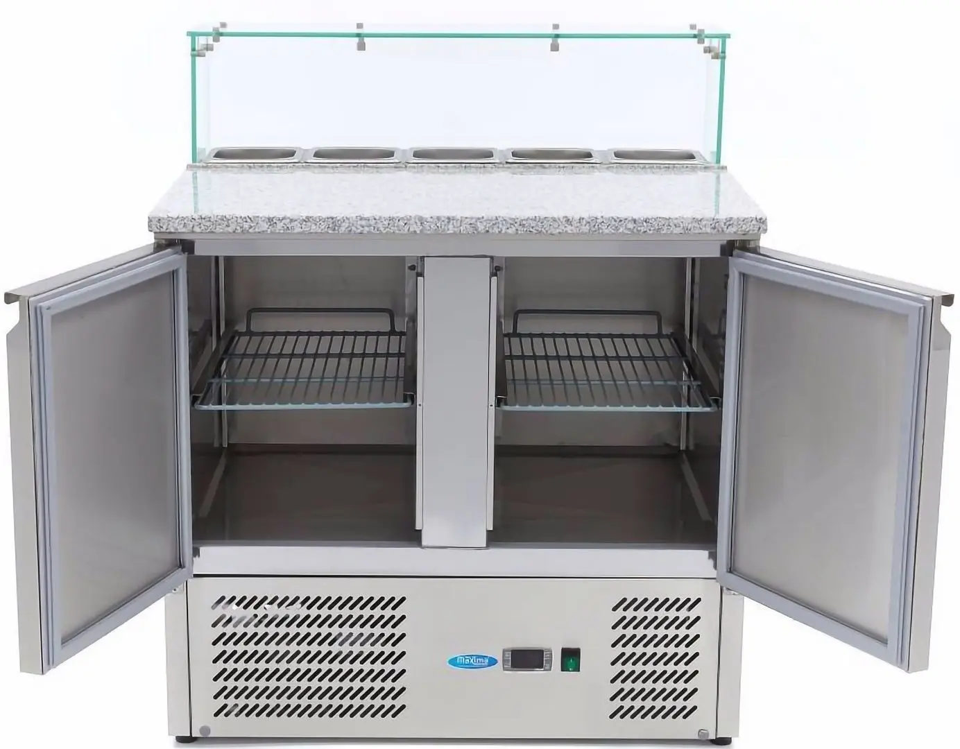 Masa-congelator pentru pizza Maxima 9400207 (Inox)