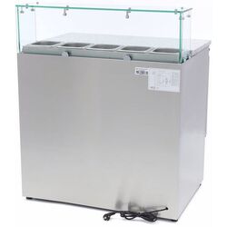 Masa-congelator pentru pizza Maxima 9400207 (Inox) Thumb