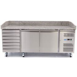 Masa refrigerata pentru pizza Maxima 9400210 (Inox) Thumb