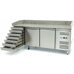 Masa refrigerata pentru pizza Maxima 9400210 (Inox) Thumb