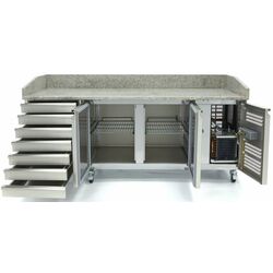 Masa refrigerata pentru pizza Maxima 9400210 (Inox) Thumb