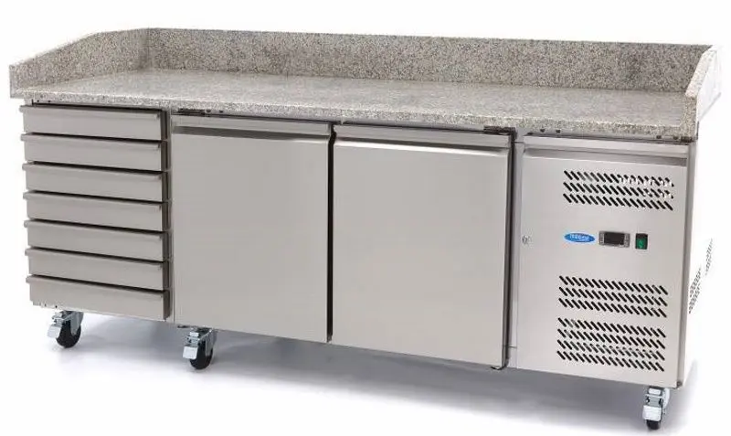 Masa refrigerata pentru pizza Maxima 9400210 (Inox)