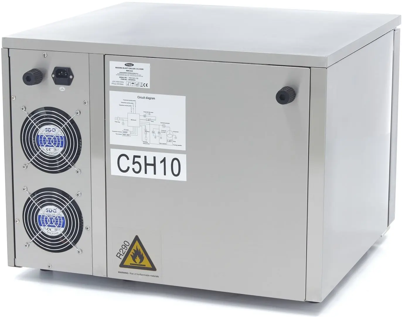 Camera congelator cu soc Maxima Deluxe 09400923 (Inox)