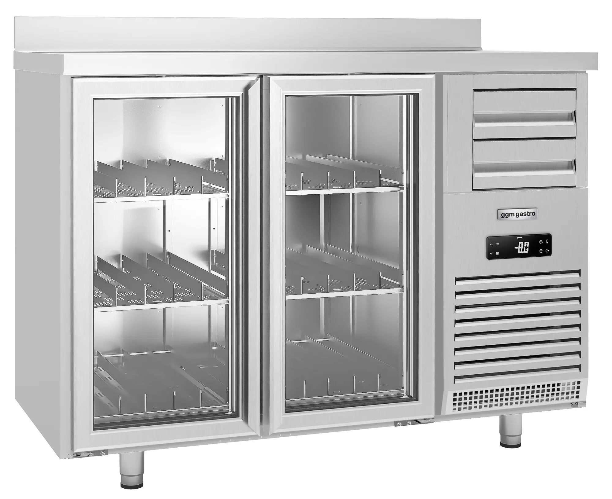 Masa frigorifica pentru bar GGM Gastro BGFI157 (Inox) - 2