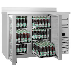 Masa frigorifica pentru bar GGM Gastro BGFI157 (Inox) Thumb