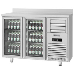 Masa frigorifica pentru bar GGM Gastro BGFI157 (Inox)